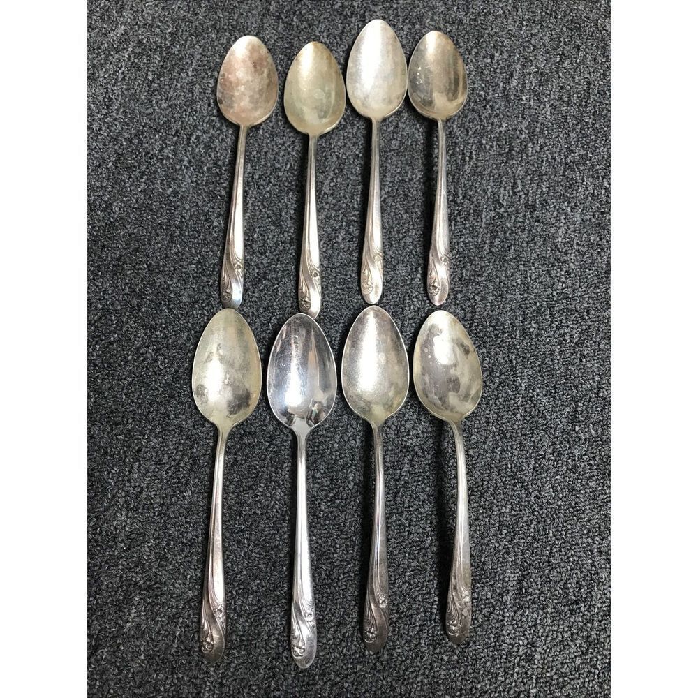 International Holmes & Edwards Silverplate Romance 1952 Oval Soup Spoons 8-piece